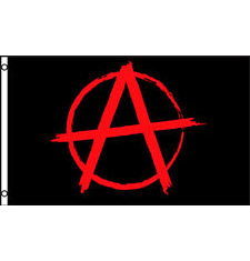 Anarchie logo vlag 150 x