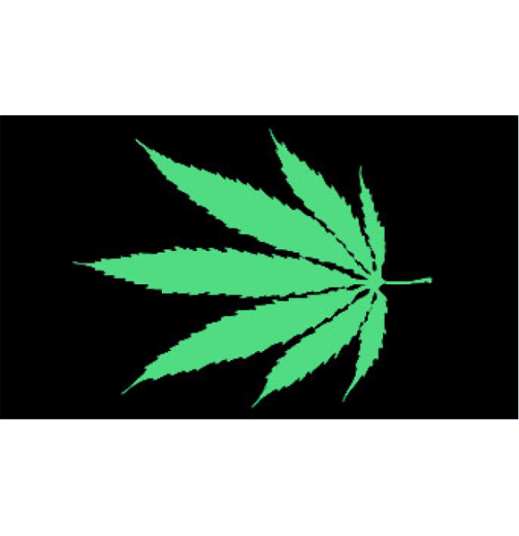 Cannabis vlag 150 x 90 cm