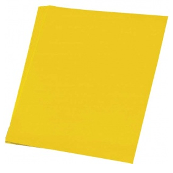 Gele vellen karton 50x70 cm