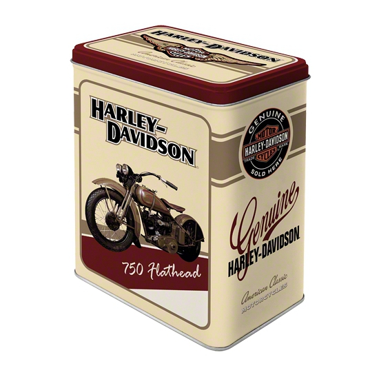 Harley Davidson bewaarblik wit 20 cm