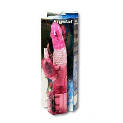 Jelly Krystal Pink Squirmy Vibrator