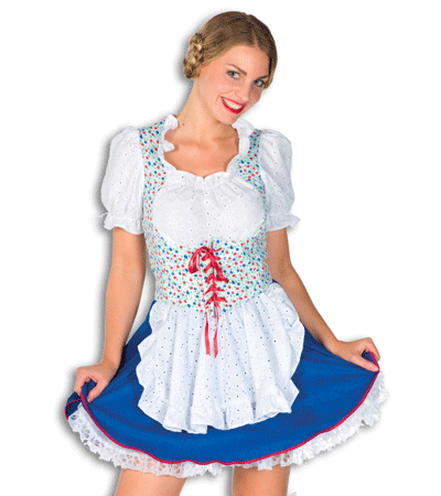 Oktoberfest Korte tiroler jurk voor dames