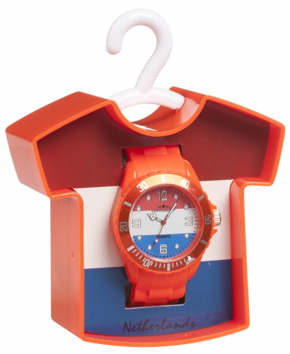 Oranje Holland horloge van PVC