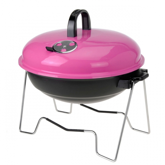 Roze barbecue rond 36 cm