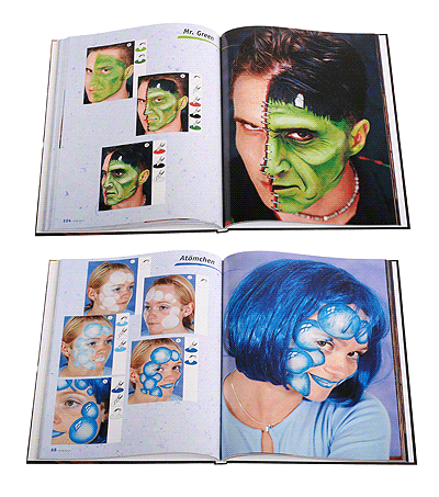 Make up boek funky gezichten