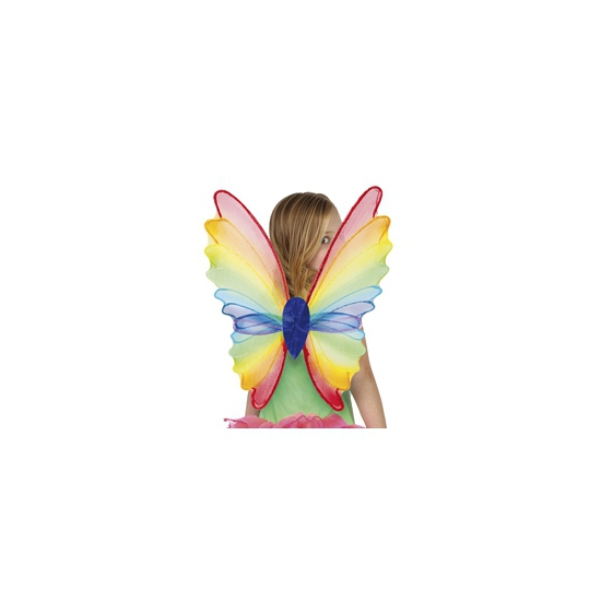 Vlinder vleugels regenboog