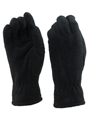 Zwarte fleece handschoenen