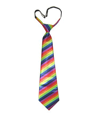 2x Rainbow tie