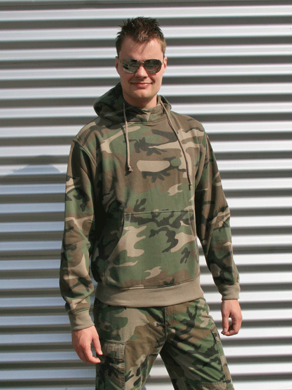 Camouflage hoodie for men