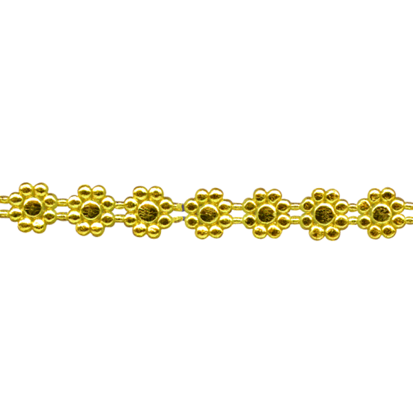 Gold flower decoration wax 24 x 1 cm