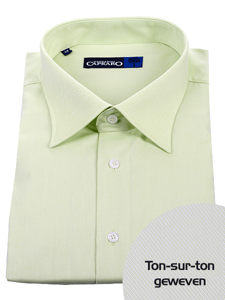 Lime mens blouse with extra  long sleeves