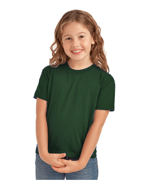T-shirt kids dark green