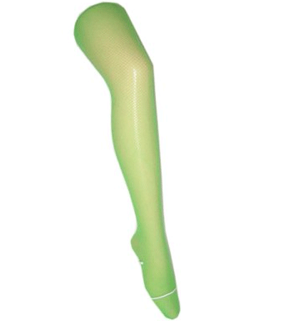 Neon groene net panty voor dames