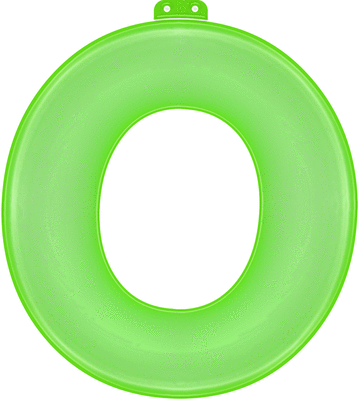 Inflatable letter O green