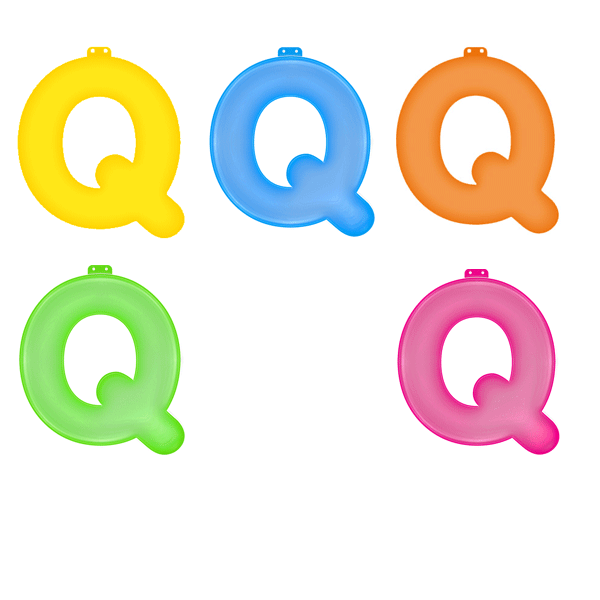 Opblaas letter Q