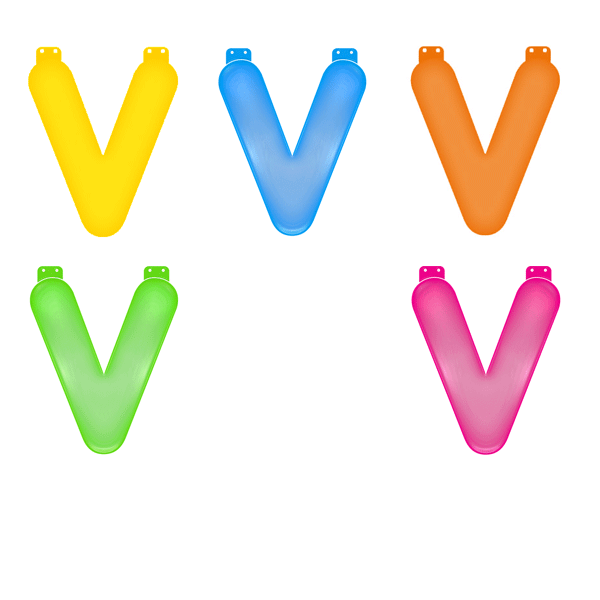 Opblaas letter V
