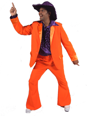 Oranje heren kostuum
