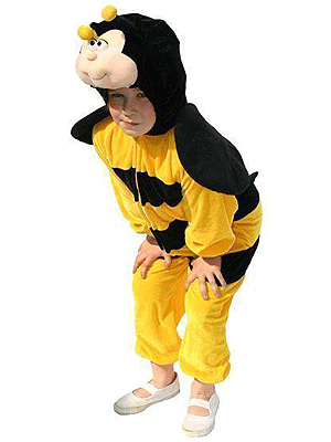 Pluche bijen dieren verkleed kostuum kinderen