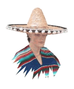 Mexican carnaval Sombrero luxe hat 55 cm