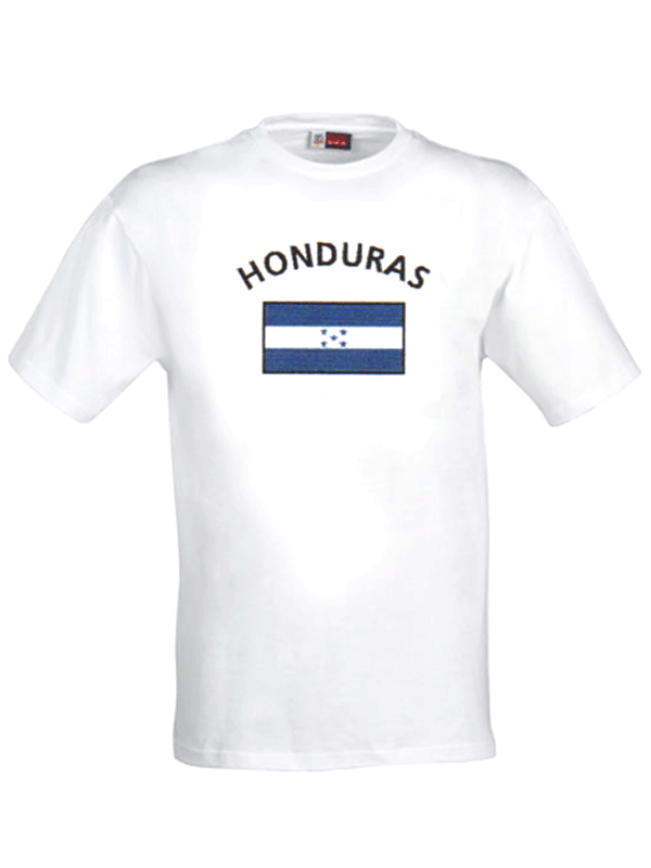 Wit t-shirt Honduras heren
