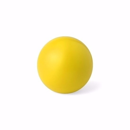 10x yellow anti stress ball 6 cm