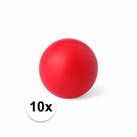 10x red anti stress ball 6 cm