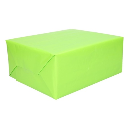 10x Wrapping paper bright green 200 cm