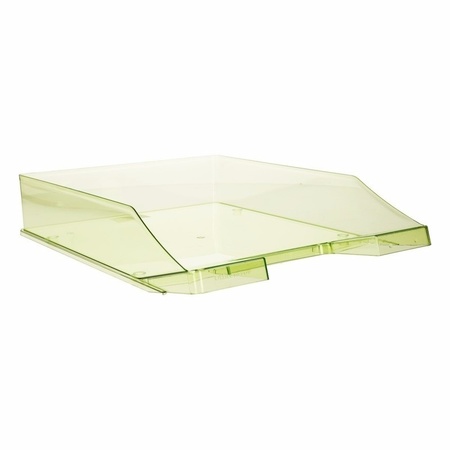 10 pcs letter tray transparent green A4 size