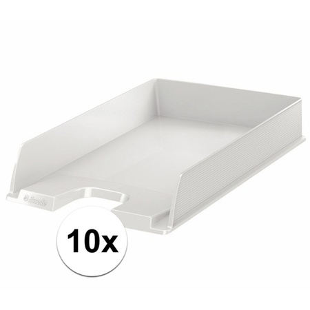 10 pcs Letter trays white A4 size Esselte