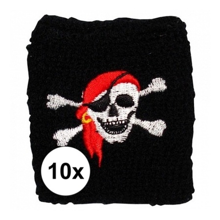 10x Pirates wristband 