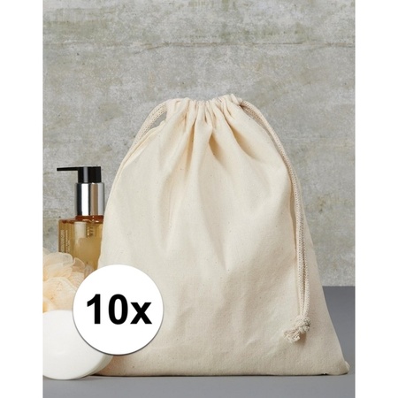 10 x Hand out bags with drawstring 25 x 30 cm