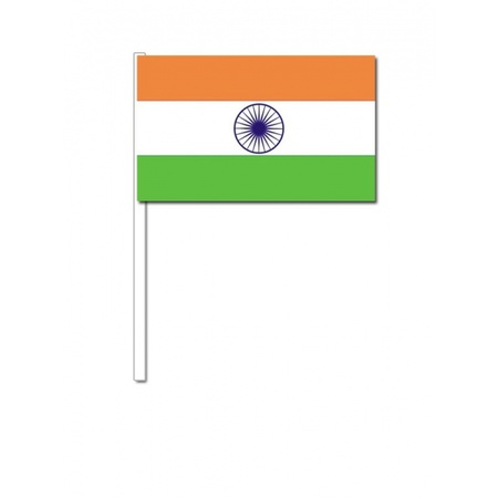 10 zwaaivlaggetjes India 12 x 24 cm