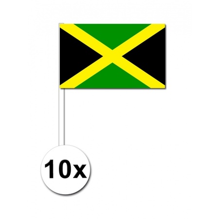 10 zwaaivlaggetjes Jamaica 12 x 24 cm