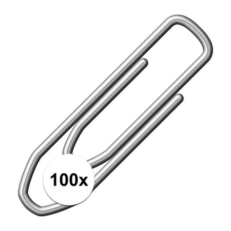 100 pcs paperclips 21 mm