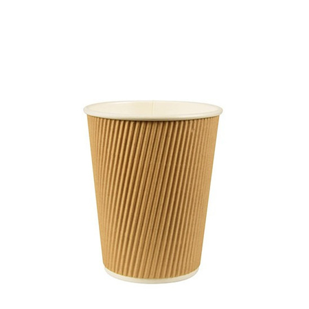 100x Duurzame kartonnen koffiebekers/drinkbekers 200ml bruin