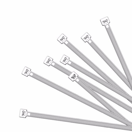 100x cable ties white 370 x 4.8 mm 