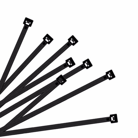 100x Cable ties black  430 x 4.8 mm 