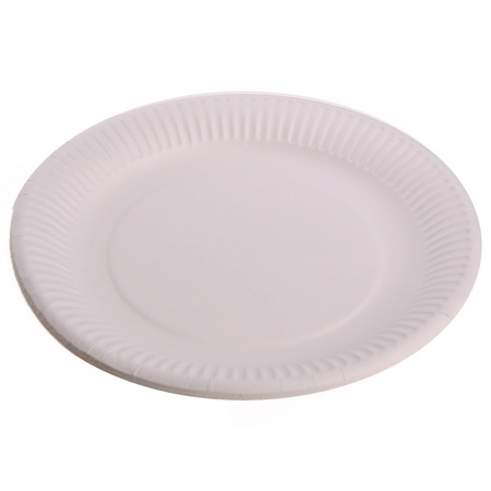 Cardboard plates white 100 pieces