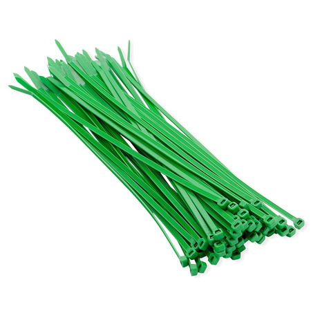 100x stuks kabelbinder / kabelbinders nylon groen 10 x 0,25 cm