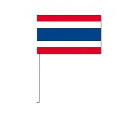 100x Thai waving flags 12 x 24 cm