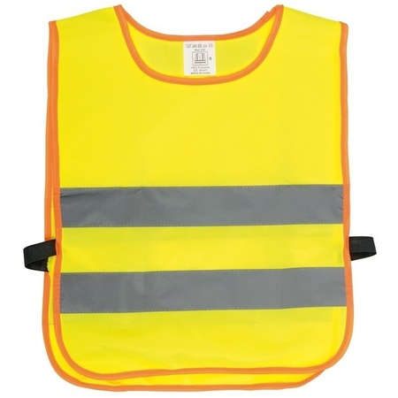 100x Safety vests yellow for kids