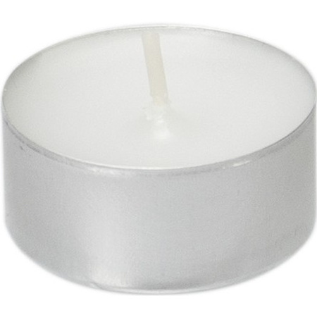 100x White tealights candles 5 hours