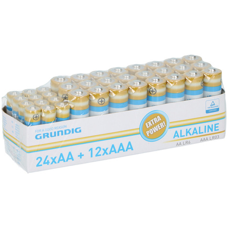 108x voordeelset batterijen AA en AAA alkaline