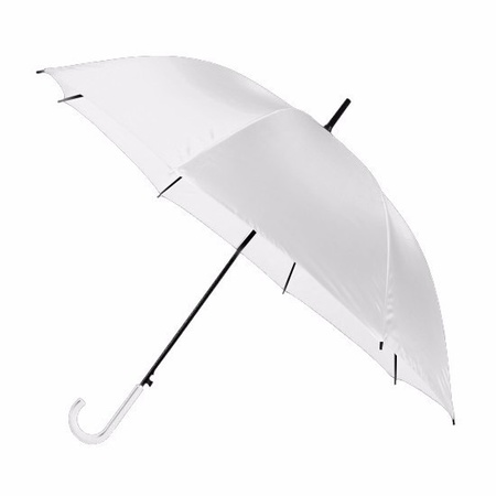 10x Wedding umbrellas white automatic 107 cm