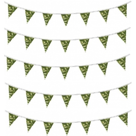 10x Camouflage bunting 10 meters