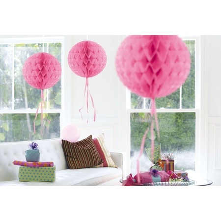 10x Decoration balls light pink  30 cm