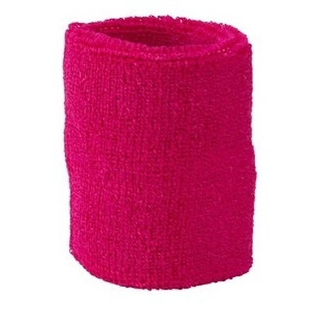 10x Wristbands sweatband pink