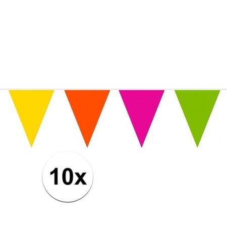 10x Multi coloured bunting 10 meters