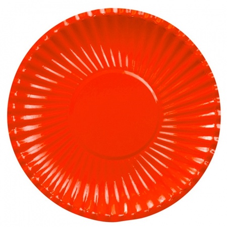 10x Large red plates 29 cm