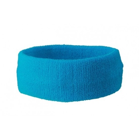 Turquoise blue headband for sport 10 pieces